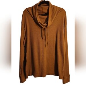 EUC Stillwater Supply Co Waffle Knit Long Sleeve Cowl Neck Shirt Sweater Top 2XL